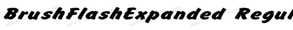 BrushFlashExpanded Regular字体转换